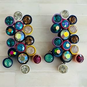 Multicolor Iridescent Brulee Earrings